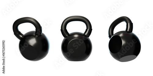 Gym equipment Exercise muscle building wonder kettlebell 3D