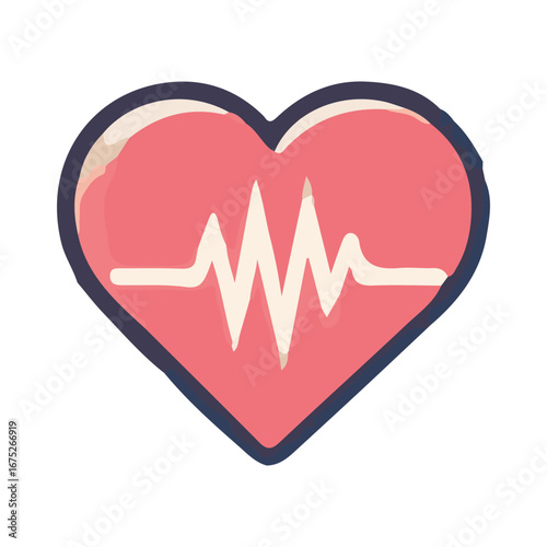heartbeat illustration design