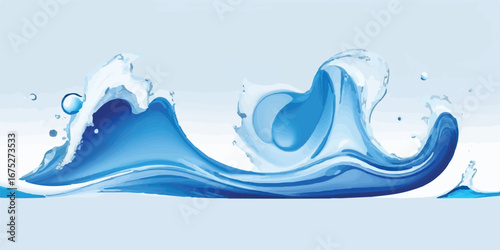 Blue Aqua Teal Modern Abstract Ocean Wave Texture Elegant Water Flow Background for Professional Digital Use and Branding