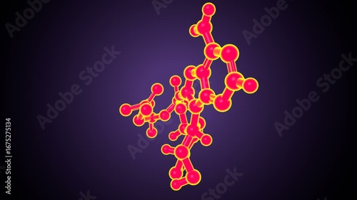 Thyroid hormones anatomy. 3d illustrations 