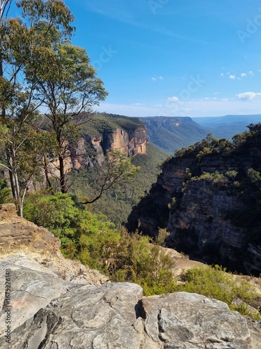 Panoramic View from Narrow Neck Plateau in the Blue Mountains