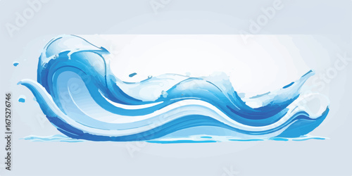Blue Aqua Teal Ocean Wave Abstract Background with Fluid Water Design Perfect for Web Banners Posters and Presentations
