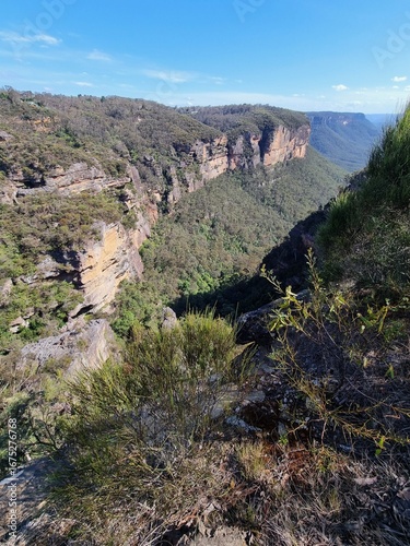 Panoramic View from Narrow Neck Plateau in the Blue Mountains
