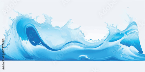 Modern Aqua Blue Teal Ocean Wave Abstract Background Elegant Fluid Water Texture for Social Media and Graphic Design