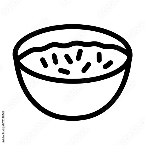 Bowl of cereal with transparent background