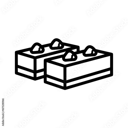 Cube of cheese with transparent background