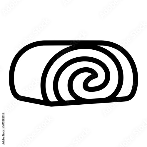 Rolled tuna fish with transparent background
