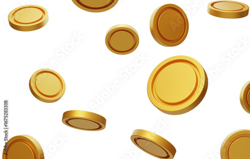 Gold coin event rewards cash points redeem 3D