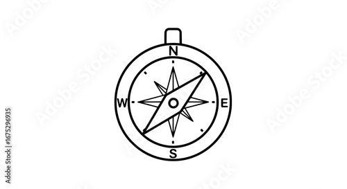 Compass with transparent background