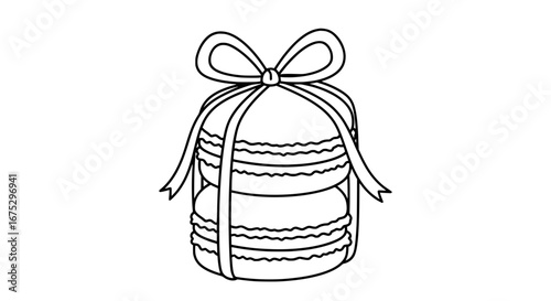 Stack of cupcakes with transparent background