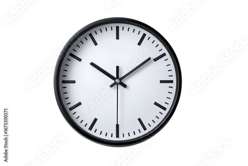 Wallpaper Mural wall clock isolated on white background productivity symbol Torontodigital.ca