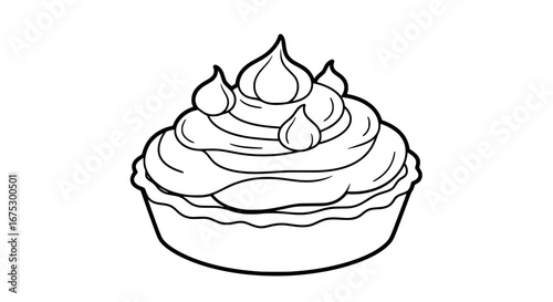 Birthday cake with candles on transparent background
