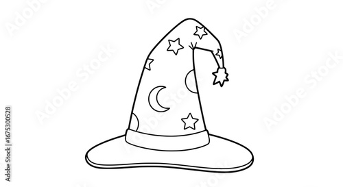 Witch hat with transparent background