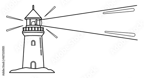 Lighthouse with transparent background