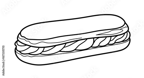 Sandwich with transparent background