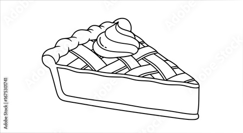 Waffle slice with whipped cream and berries with transparent background