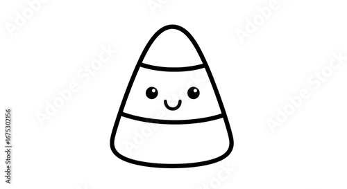 Cute cartoon candy with transparent background