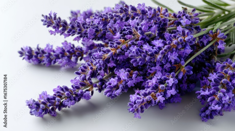 Obraz premium Close-up of fresh lavender sprigs