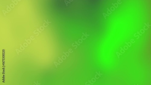 Fluorescent green glow shifting and pulsing