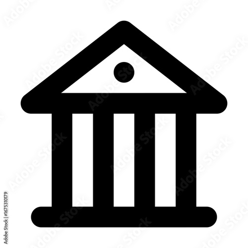 Bank Outline Icon