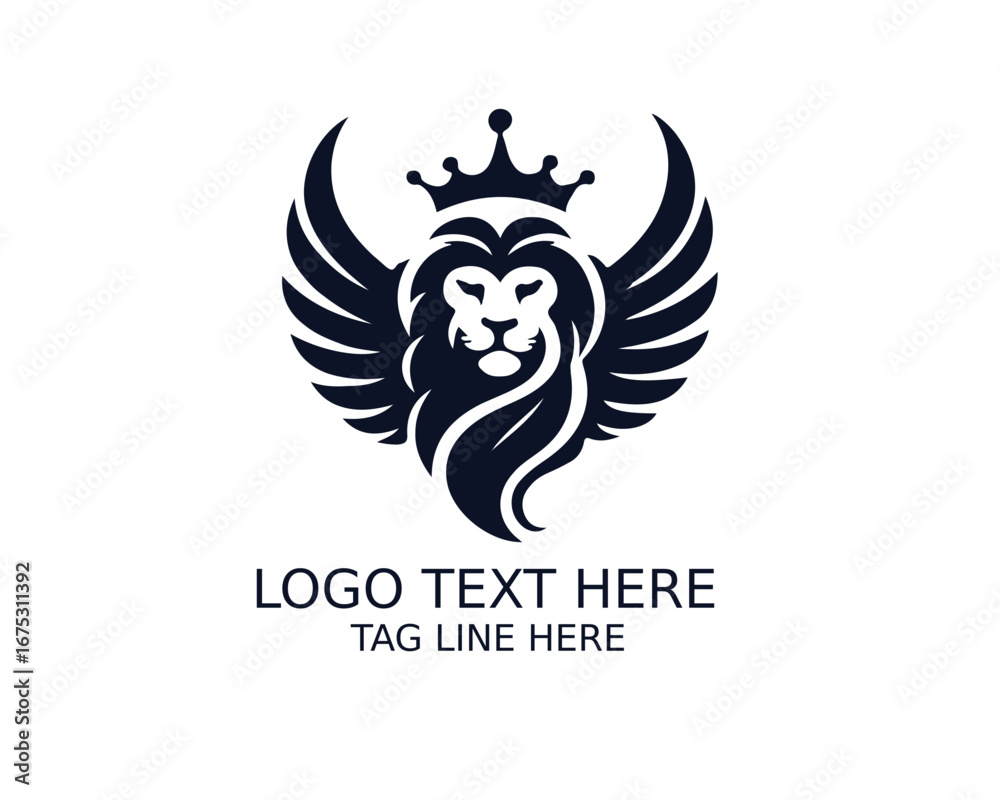 Obraz premium Lion Eleghant Logo Design Vector