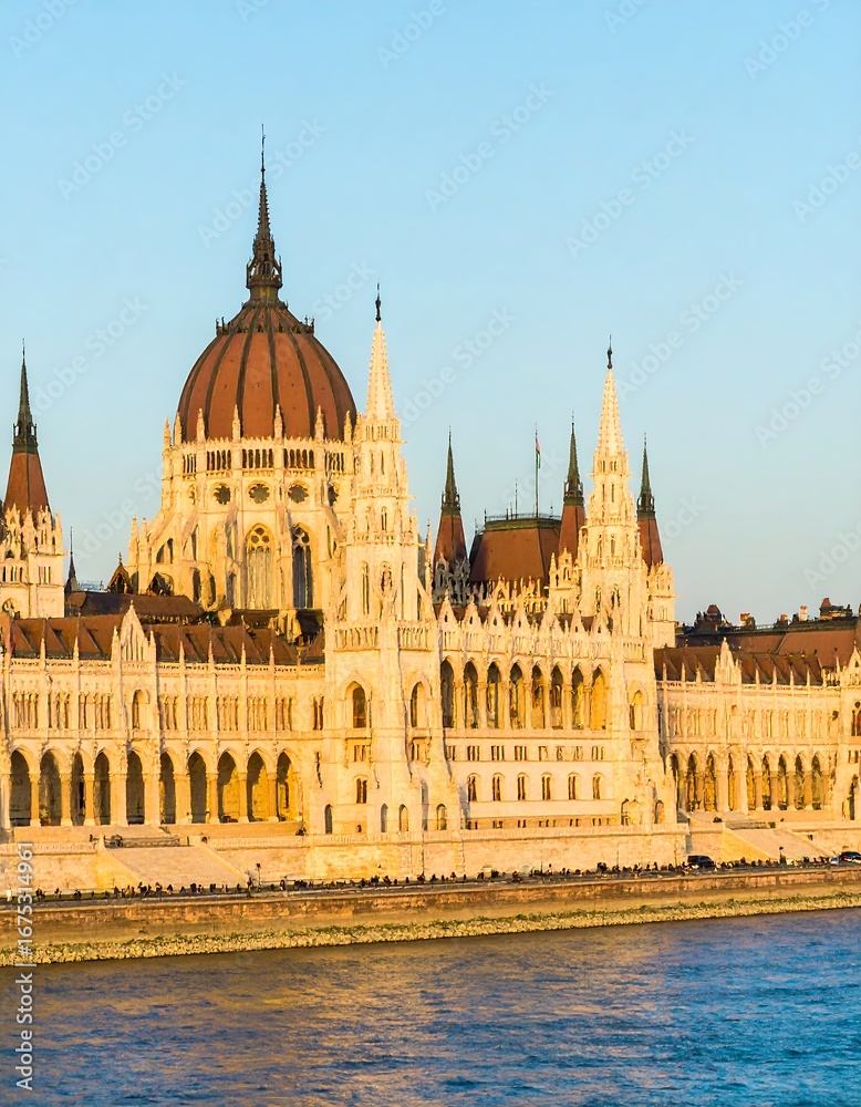 Fototapeta premium Hungarian Parliament Building Sunrise