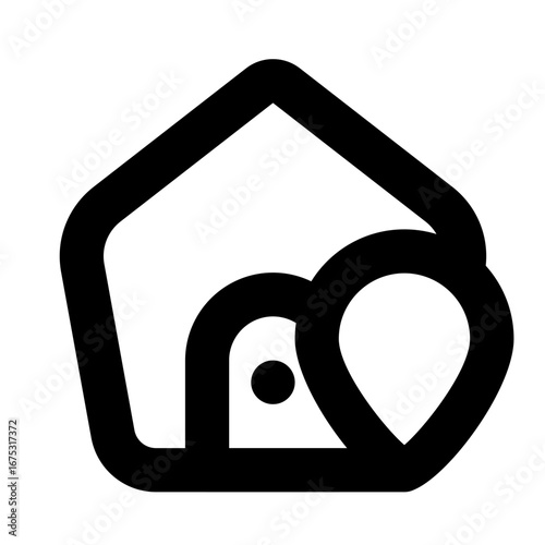 Home Location Icon Outline