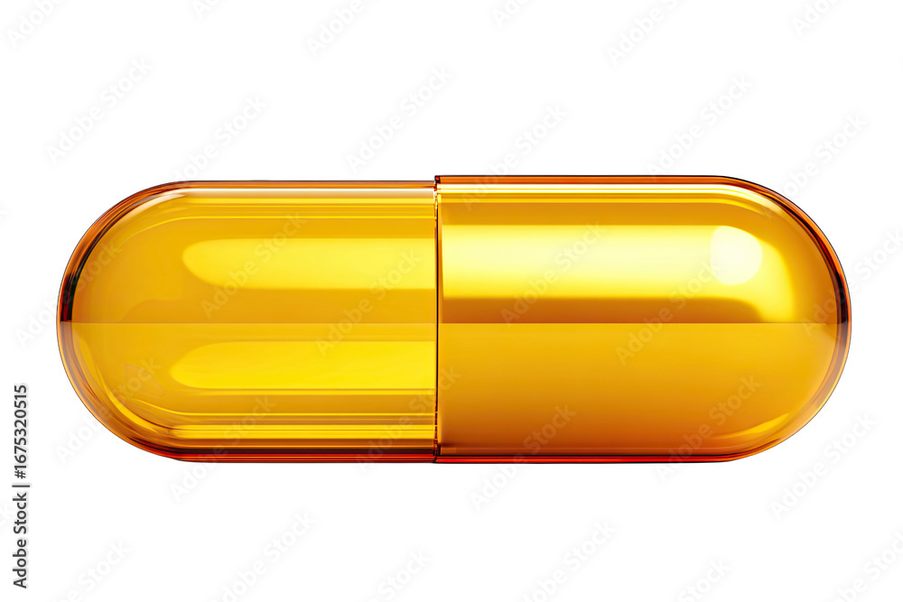 custom made wallpaper toronto digital Probiotic capsule container, isolated on white background