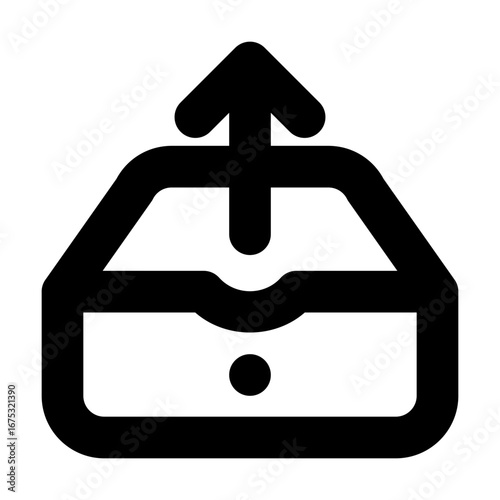 Inbox Out Outline Icon