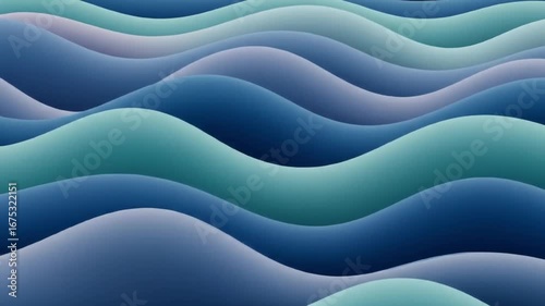 Abstract Blue Wave Background