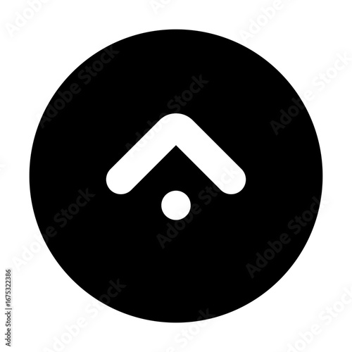 Angle Up Circle Filled Icon