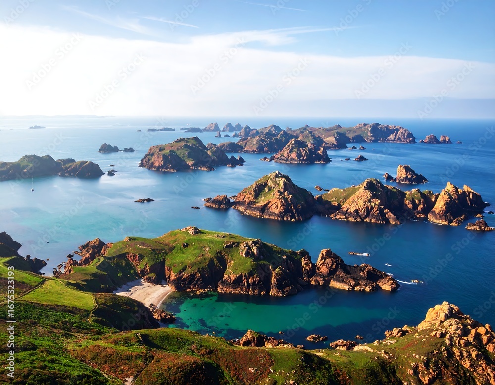 Fototapeta premium Islands in Ocean Scenic View