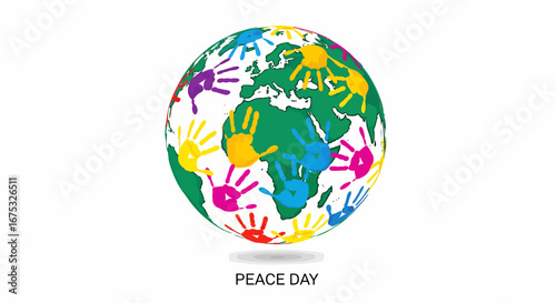Global Peace Day Hands Around the World