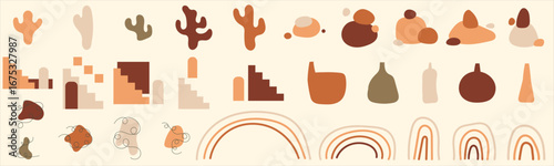 Desert Boho Abstract Elements Collection