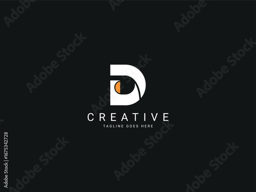 d modern letter logo	