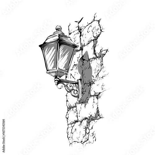 old street lamp