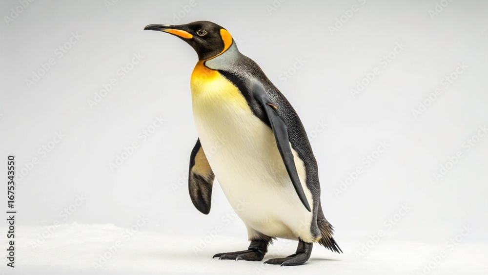 Fototapeta premium King Penguin on studio background