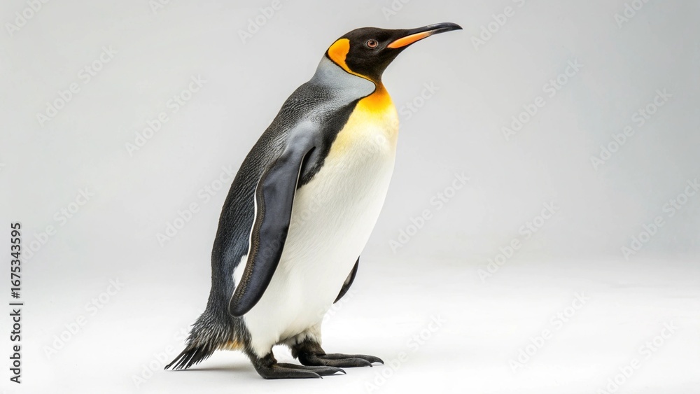 Fototapeta premium King Penguin on studio background