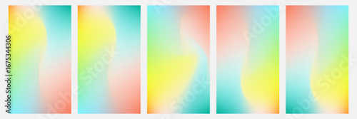 Abstract Soft pastel iridescent abstract background vector. Colorful rainbow freeform gradient, bright color texture, dreamy graphic blur. gradient mess,presentation,poster,curve brhouce,cover.