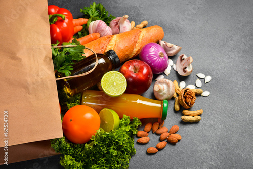 Valokuva Delivery healthy food background