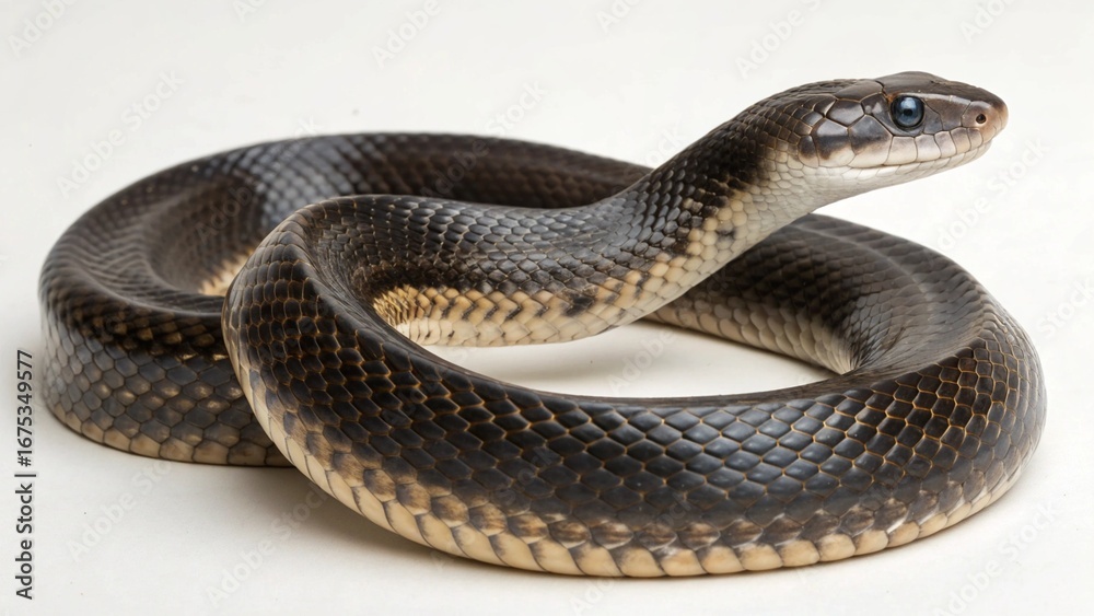 Obraz premium King Rat Snake on studio background