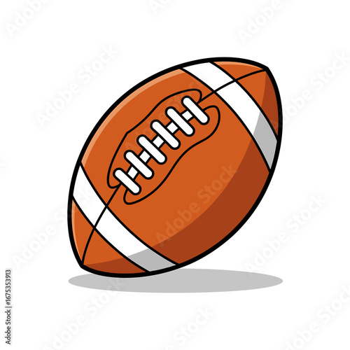 Vibrant American Football Illustration Sport, Game, and Team Spirit with clean line illustration