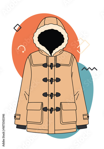 Cozy hooded toggle coat for cold weather protection and stylish winter outerwear essentials