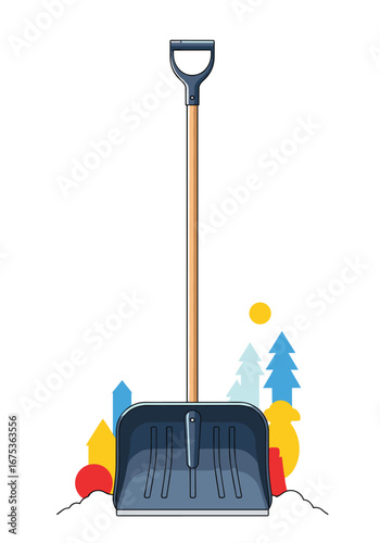 Durable dustpan and broom set for efficient household cleaning and outdoor debris removal