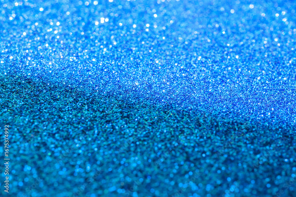 Obraz premium Abstract blue glitter sparkle texture background