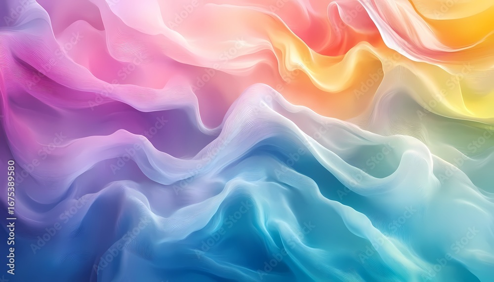 Fototapeta premium A colorful abstract background with wavy lines