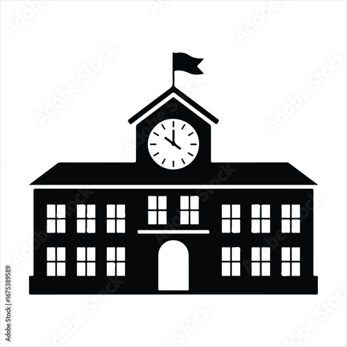 vector illustration of a school