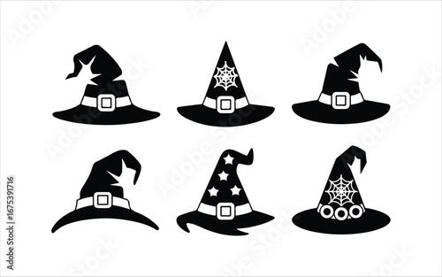 Set Of Hat Silhuetes