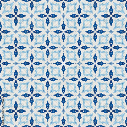 blue ethnic ikat geometric seamless pattern. design for background, notebook cover, carpet, cloth, batik, textile, paper print, sarong, card, floor, curtain, fabric print, ceramic