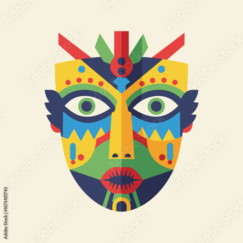 Flat 2D Capoeira Dancer Kicking in Minimal Design Style